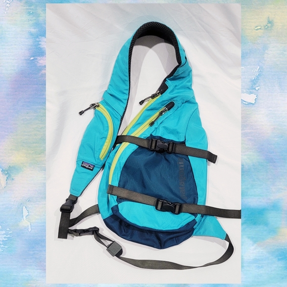Teal Aqua Patagonia Nylon Crossbody Bag, Men's